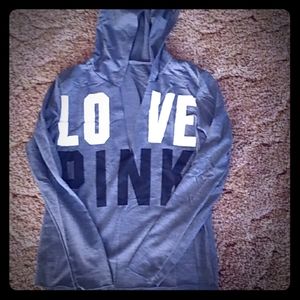 Long sleeved shirt with hoodie